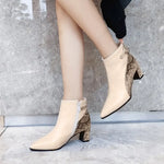 Womens Snake Print Booties - Vignette | Snakes Store