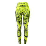 Yellow Snake Print Leggings - Vignette | Snakes Store