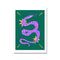 Abstract Snake Painting Purple Snakes Store™