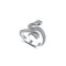 Adjustable Silver Snake Ring 925 Sterling Silver One fits for most Snakes Store™