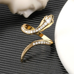 Antique Gold Snake Ring - Vignette | Snakes Store
