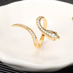 Antique Gold Snake Ring - Vignette | Snakes Store