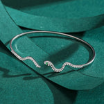 Antique Silver Snake Bracelet - Vignette | Snakes Store