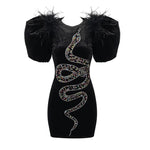 Black Snake Dress - Vignette | Snakes Store