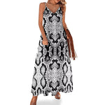 Black and White Snake Print Dress - Vignette | Snakes Store