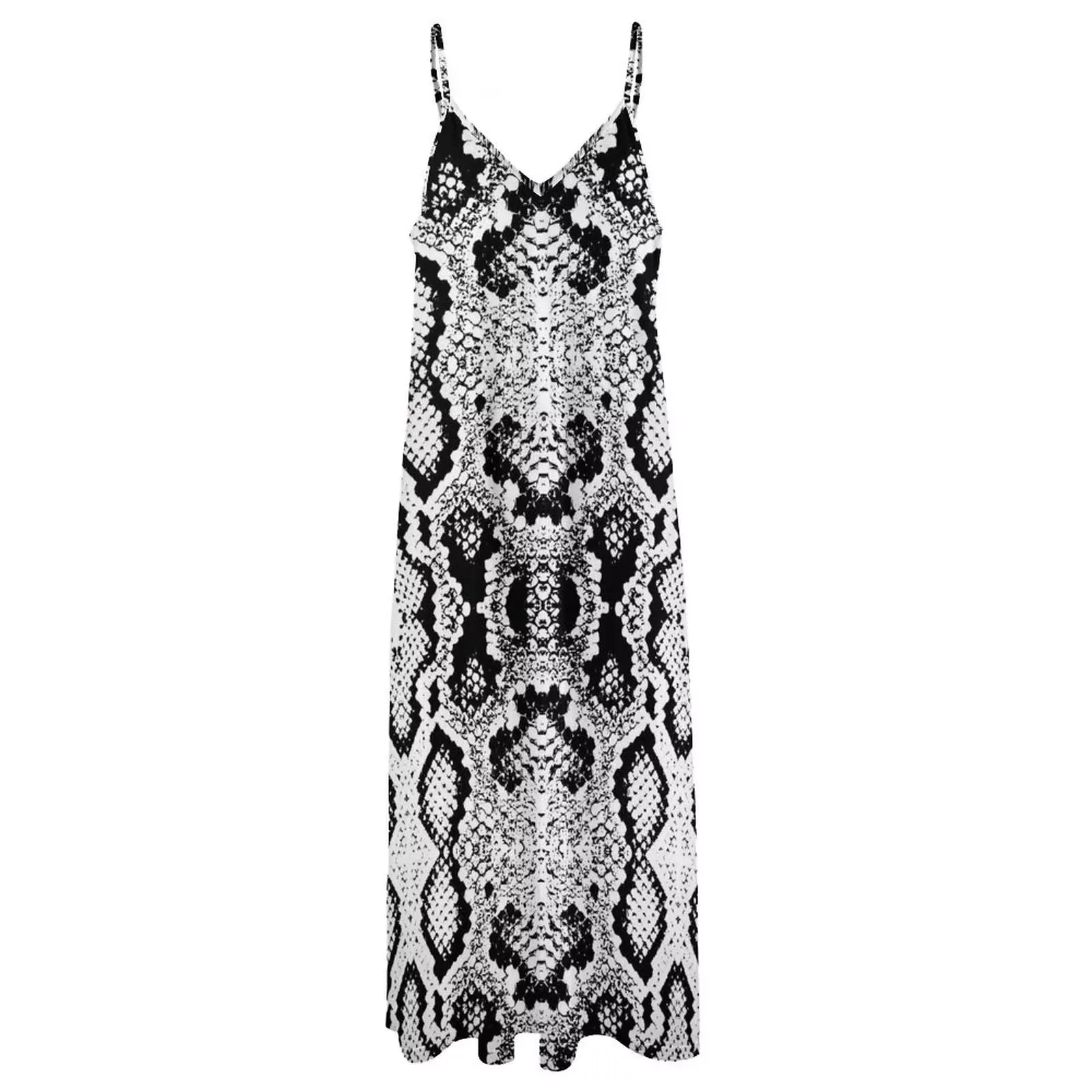 Black and White Snake Print Dress Snakes Store™