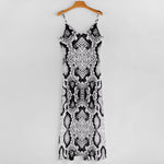 Black and White Snake Print Dress - Vignette | Snakes Store