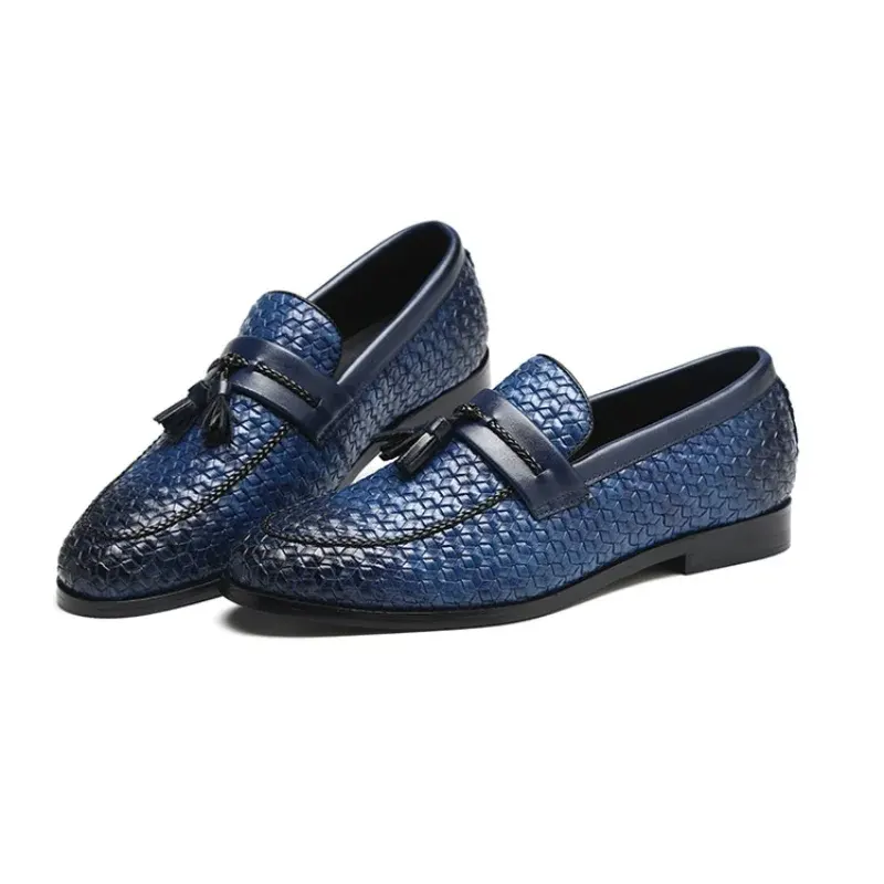 Blue Snake Loafers Snakes Store