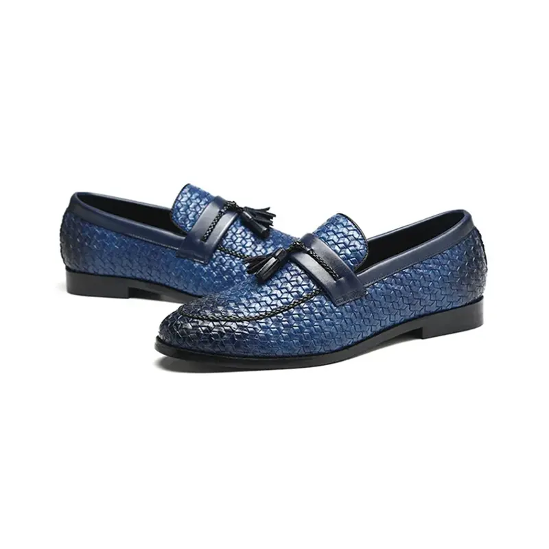 Blue Snake Loafers Snakes Store