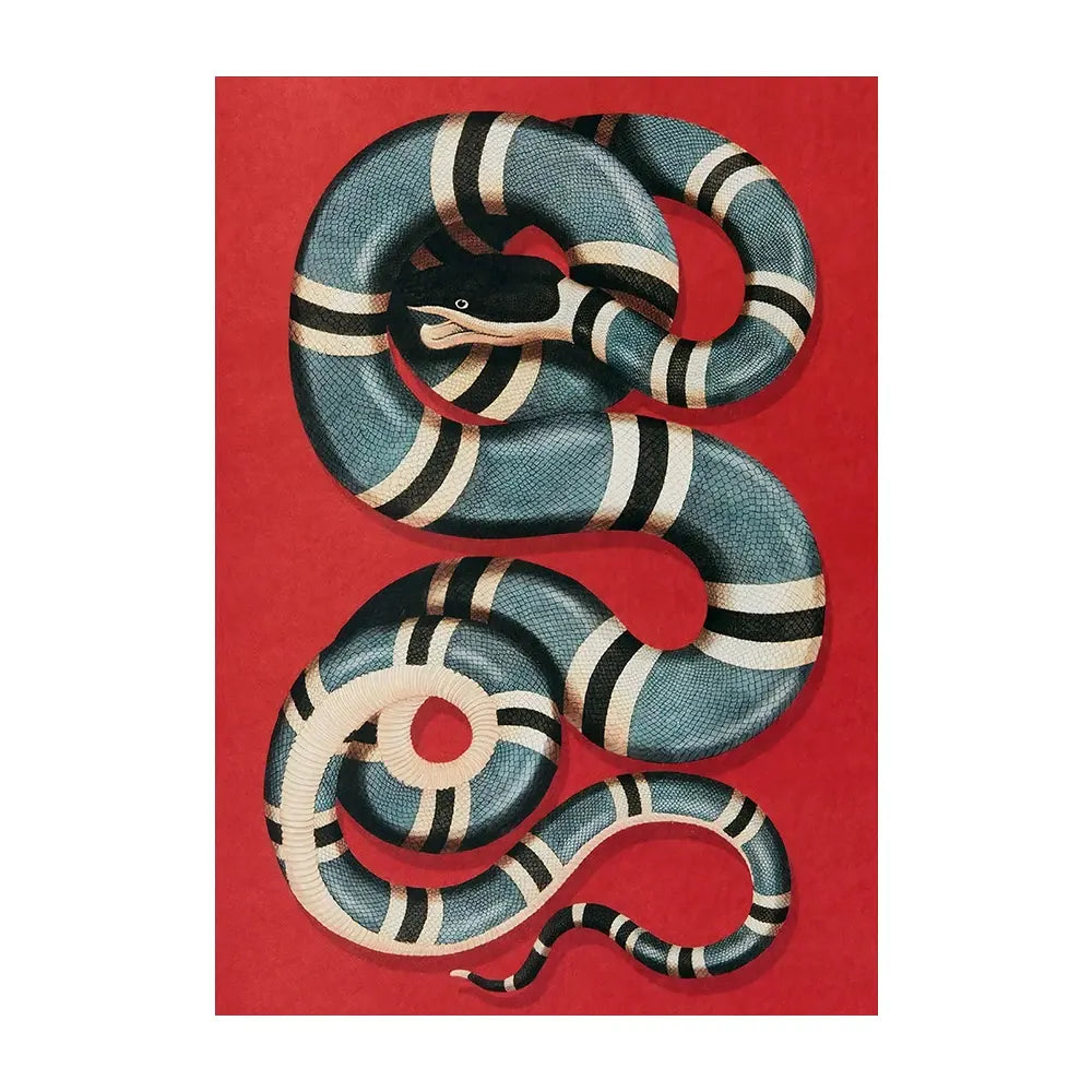 Blue Snake Painting | Snakes Store™