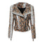 Brown Snake Print Jacket Brown Snakes Store™