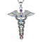 Caduceus Medical Symbol Necklace Silver 925 Sterling Silver Snakes Store™