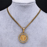 Caduceus Necklace Gold - Vignette | Snakes Store