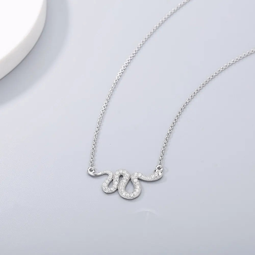Diamond Snake Pendant Necklace Snakes Store™