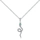 Diamond Snake Pendant Silver 18" | 45cm 925 Sterling Silver Snakes Store™