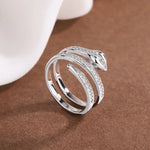 Diamond Snake Ring - Vignette | Snakes Store