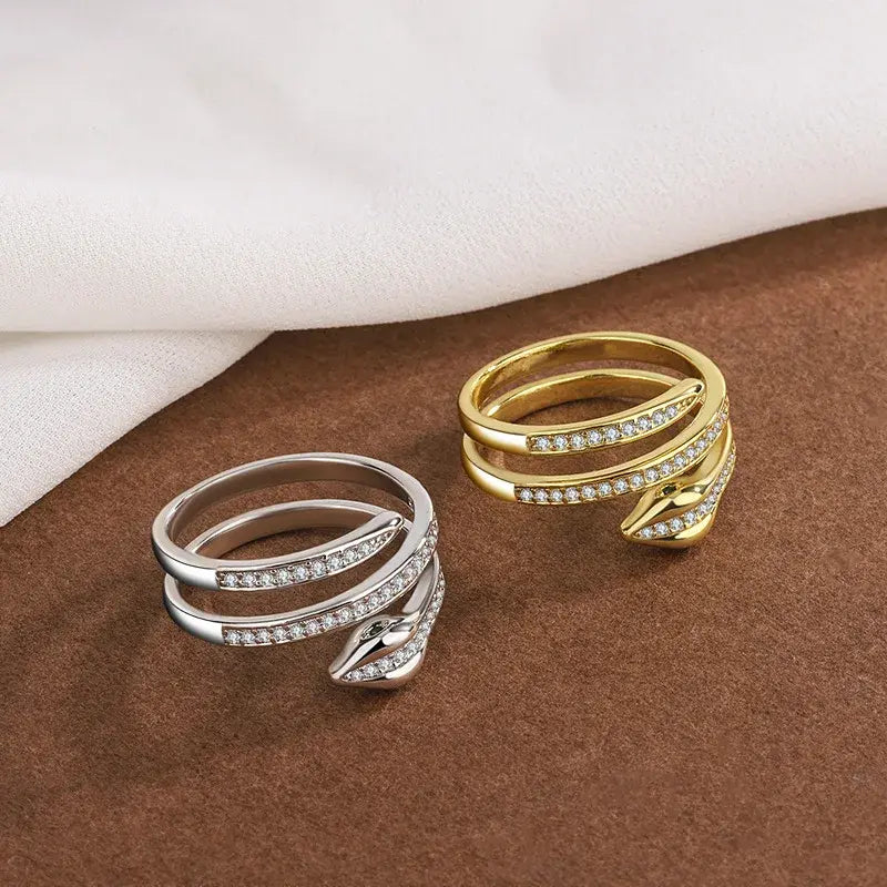 Diamond Snake Ring Snakes Store™