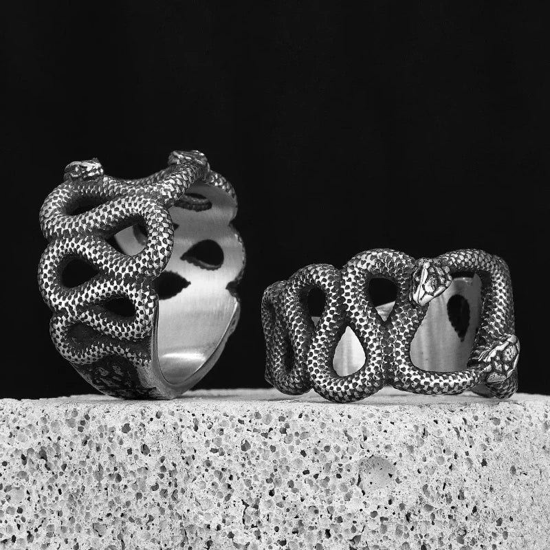 Two Snake Rings Double Snake Ring | Snakes Store™