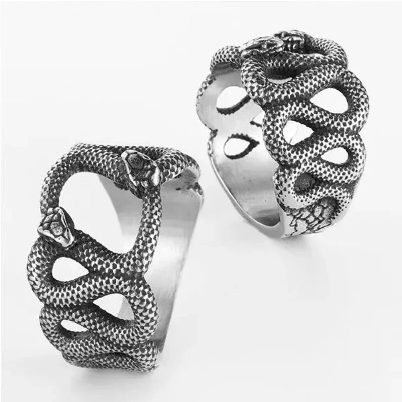 Two Snake Rings Double Snake Ring | Snakes Store™