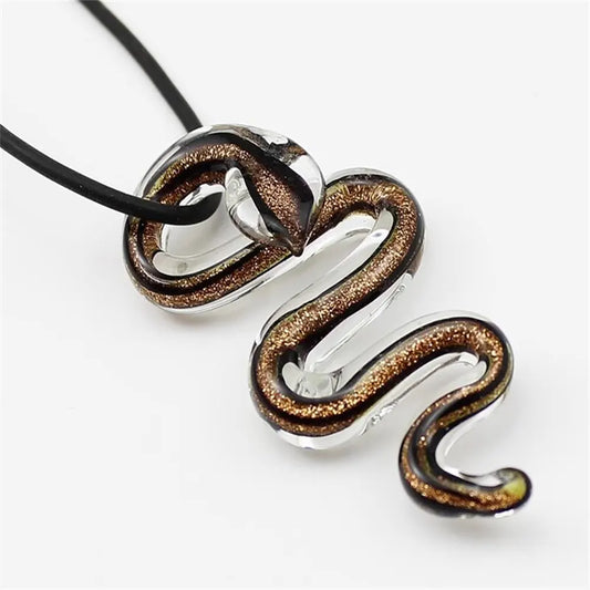 Glass Snake Pendant Black Snakes Store™