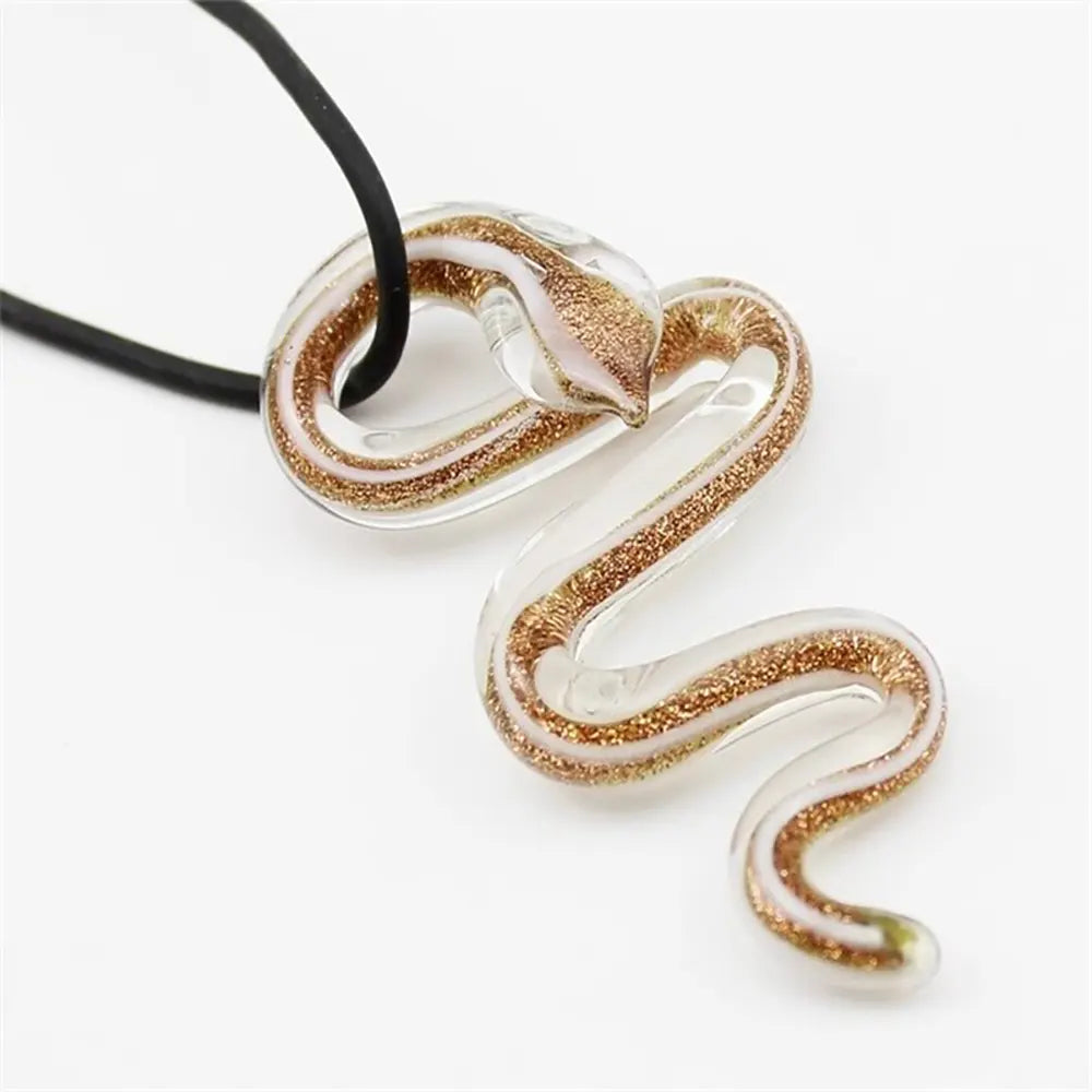 Glass Snake Pendant White Snakes Store™