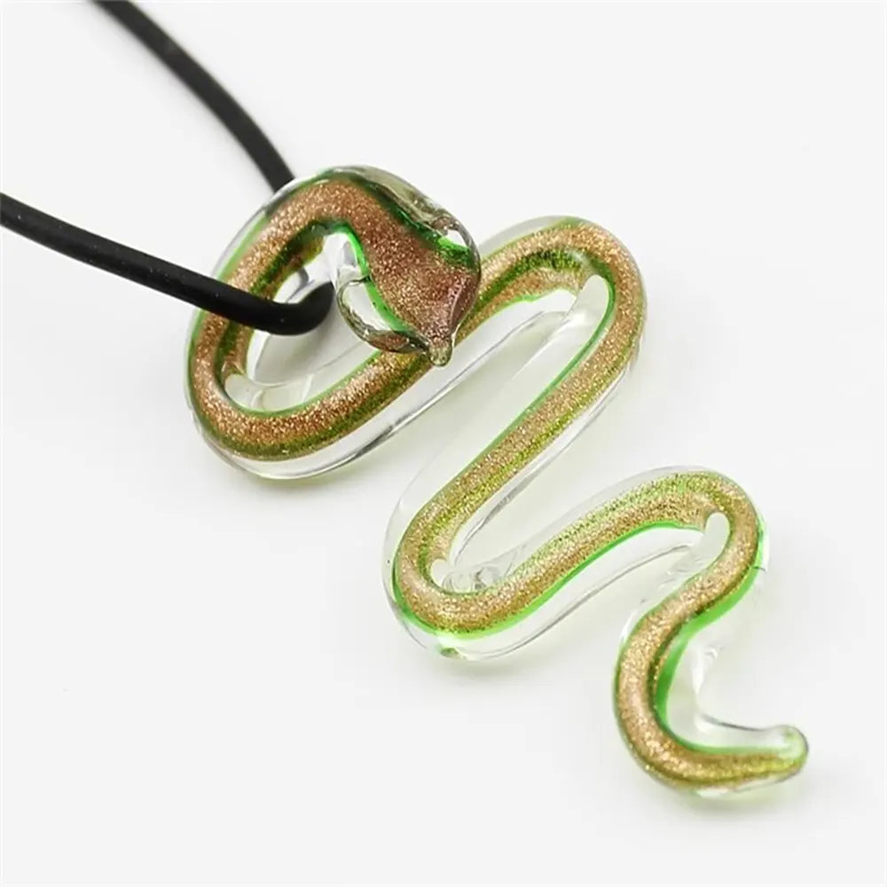 Glass Snake Pendant Green Snakes Store™