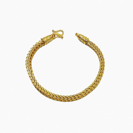 Gold Flat Snake Chain Bracelet Gold Snakes Store™