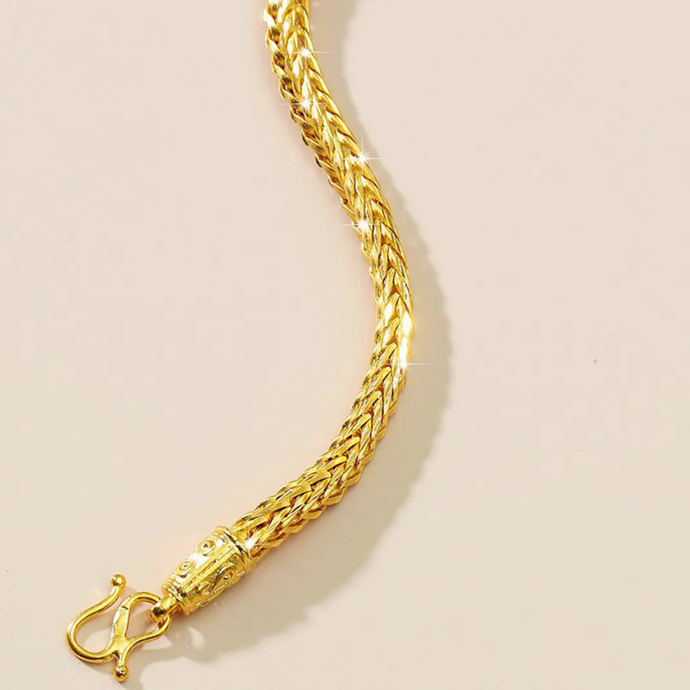 Gold Flat Snake Chain Bracelet Snakes Store™