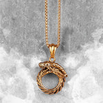 Gold Ouroboros Pendant - Vignette | Snakes Store