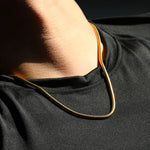 Gold Round Snake Chain - Vignette | Snakes Store