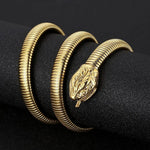 Gold Snake Bangle Bracelet - Vignette | Snakes Store