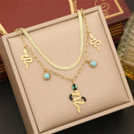 Gold Snake Choker Necklace - Vignette | Snakes Store