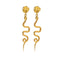 Gold Snake Dangle Earrings Gold Fits for all 316L Stainless Steel Snakes Store™