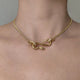 Gold Snake Necklace Womens Gold 16" | 40cm 316L Stainless Steel Snakes Store™