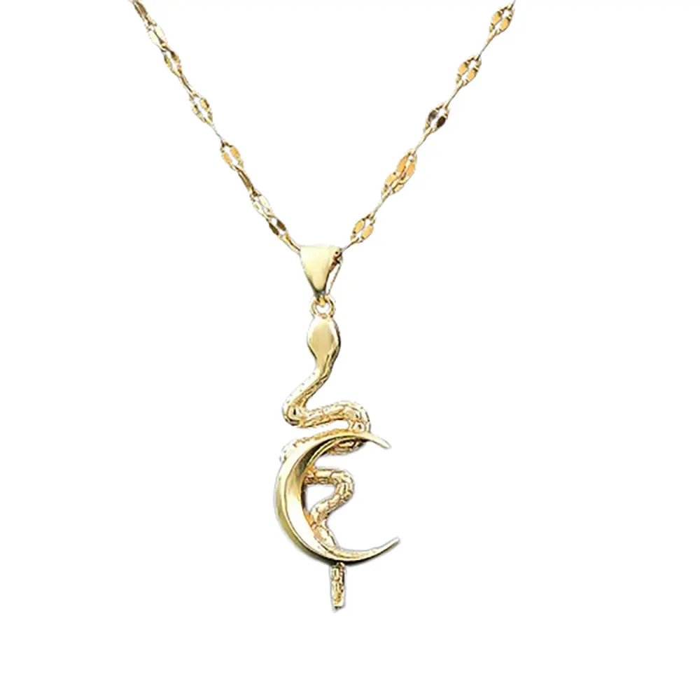 Gold Snake Pendant Necklace Gold Snakes Store™