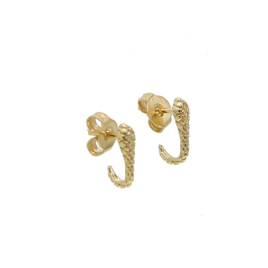 Gold Snake Tragus Earring