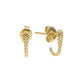 Gold Snake Tragus Earring