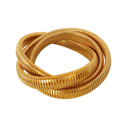 Gold Snake Wrap Around Bracelet Gold CN 58-60mm Snakes Store™