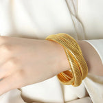 Gold Snake Wrap Around Bracelet - Vignette | Snakes Store