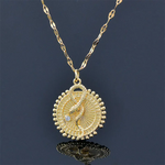 Gold Zodiac Snake Pendant - Vignette | Snakes Store