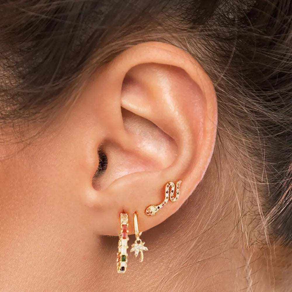 Gold Snake Cartilage Earring Snakes Store™