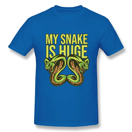 Green Snake Print T-shirt Blue Snakes Store™