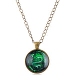Green Snake pendant Chain - Vignette | Snakes Store
