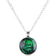 Green Snake pendant Chain Silver 24" | 60cm Alloy Snakes Store™