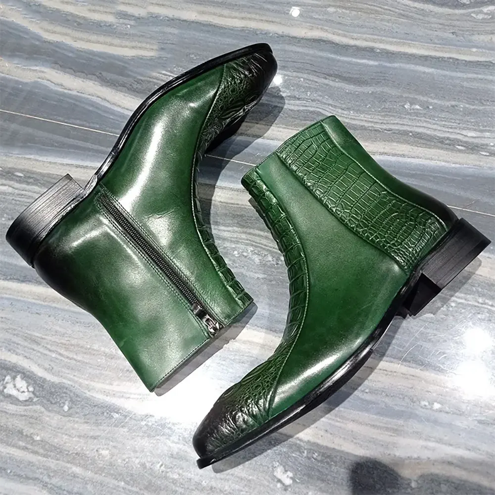 Green Snakeskin Boots Snakes Store