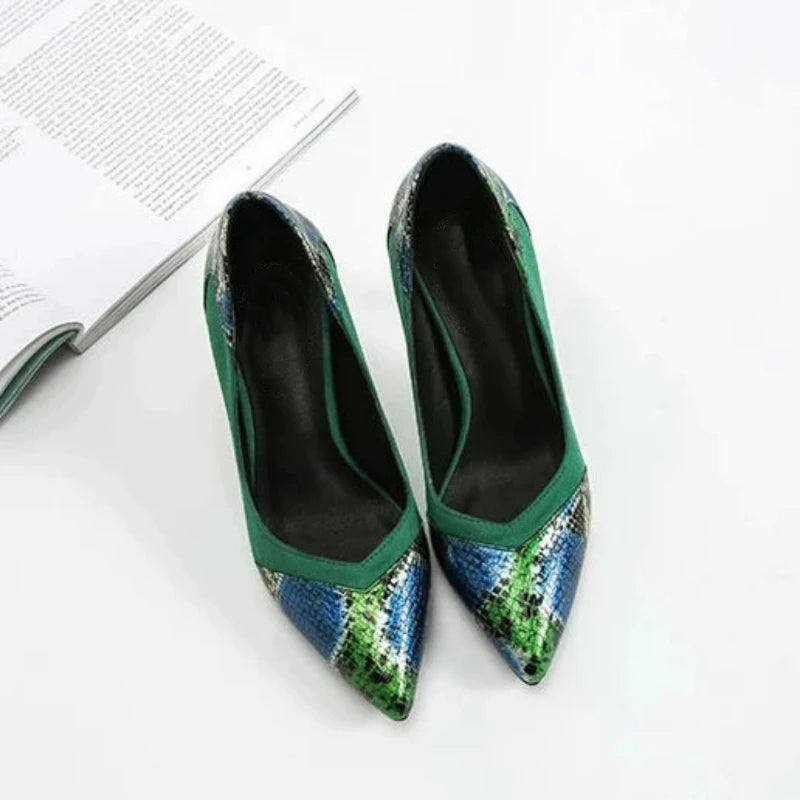 Green Snake Skin Pumps Snakes Store