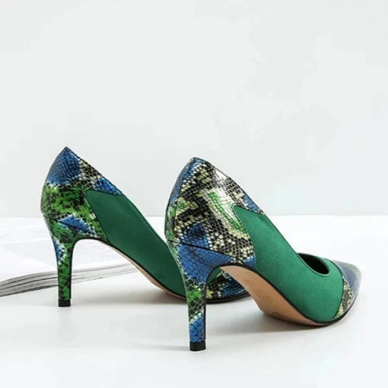 Green Snake Skin Pumps Snakes Store