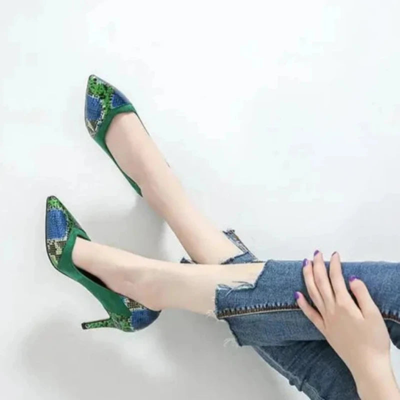 Green Snake Skin Pumps Snakes Store