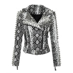 Grey Snake Print Jacket - Vignette | Snakes Store