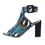 Blue Snakeskin Sandals - Vignette | Snakes Store